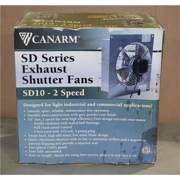 CANARM SD SERIES EXHAUST SHUTTER FAN 2 SPEED