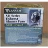 Image 1 : CANARM SD SERIES EXHAUST SHUTTER FAN 2 SPEED