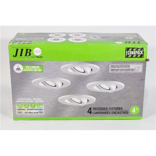 BOX OF 4" RECESSED LIGHT FIXTURES