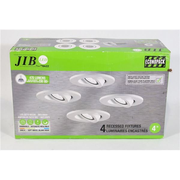 BOX OF 4" RECESSED LIGHT FIXTURES