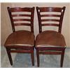 Image 1 : TWO MATCHING RESTAURANT DINING CHAIRS