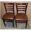 Image 1 : TWO MATCHING RESTAURANT DINING CHAIRS