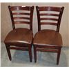 Image 1 : TWO MATCHING RESTAURANT DINING CHAIRS