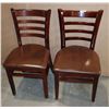 Image 1 : TWO MATCHING RESTAURANT DINING CHAIRS