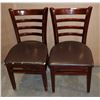 Image 1 : TWO MATCHING RESTAURANT DINING CHAIRS