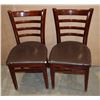 Image 1 : TWO MATCHING RESTAURANT DINING CHAIRS