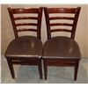 Image 1 : TWO MATCHING RESTAURANT DINING CHAIRS