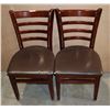 Image 1 : TWO MATCHING RESTAURANT DINING CHAIRS