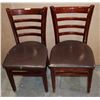 Image 1 : TWO MATCHING RESTAURANT DINING CHAIRS