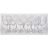 Image 1 : LOT OF 6 WINE GLASSES ABOUT 8" TALL