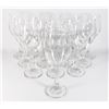 Image 1 : LOT OF 13 WINE GLASSES ABOUT 8" TALL