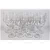 Image 1 : LOT OF 9 WINE GLASSES ABOUT 8" TALL