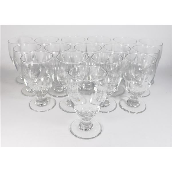 LOT OF 16 CHALICES ABOUT 5" TALL