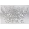 Image 1 : LOT OF 15 WINE GLASSES ABOUT 8" TALL
