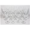 Image 1 : LOT OF 15 WINE GLASSES ABOUT 8" TALL