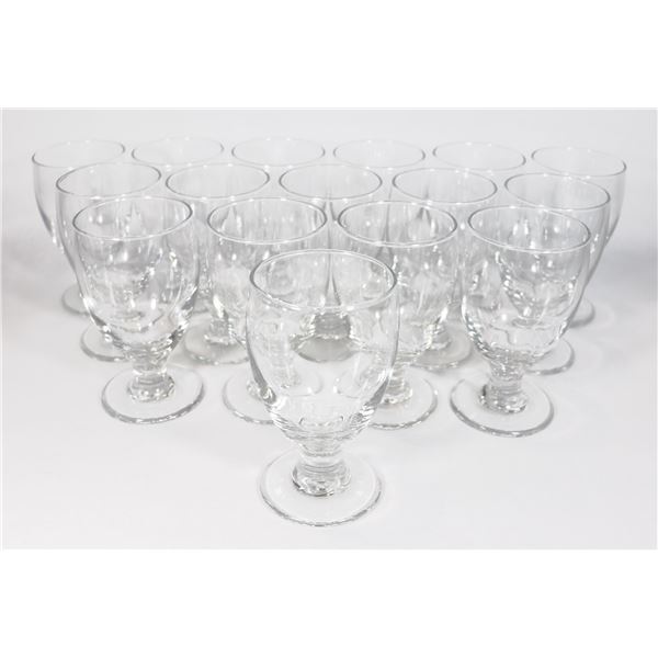 LOT OF 16 CHALICES ABOUT 5" TALL