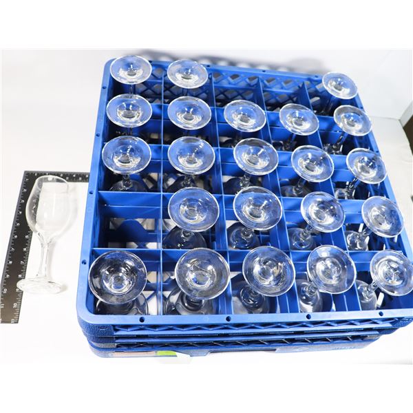 LOT OF 23 WINE GLASSES AROUND 8" TALL INCLUDES