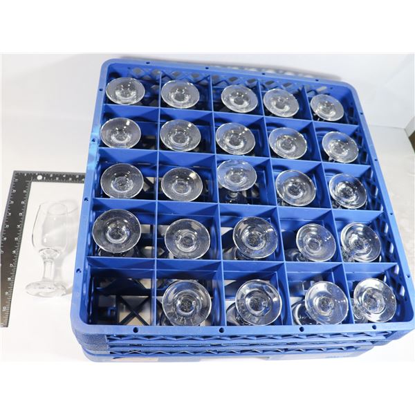 LOT OF 25 GLASSES AROUND 6" TALL INCLUDES