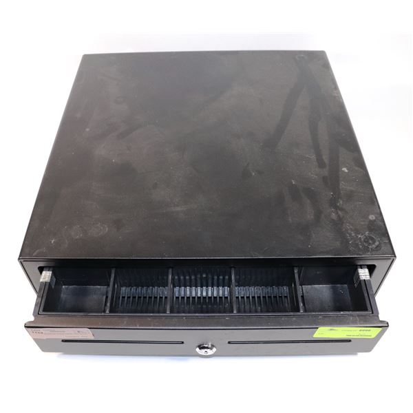 CASH DRAWER LIKE NEW, NO KEY, 16X16"