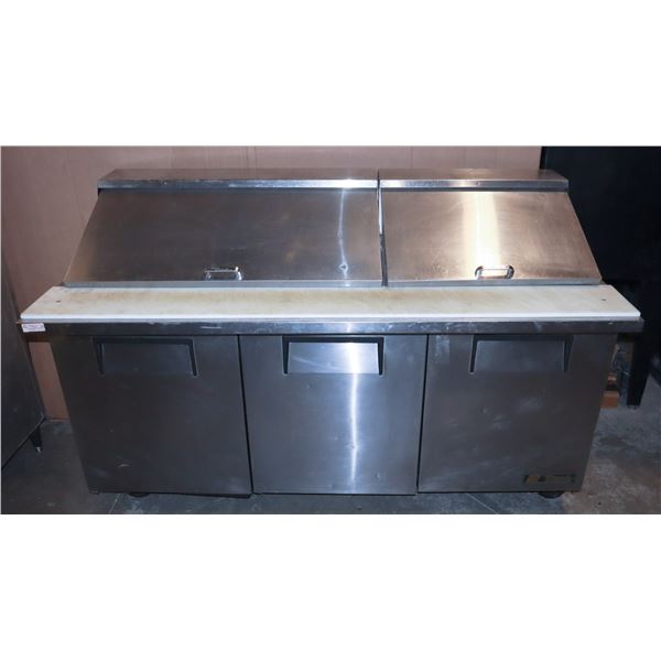 *UPDATED DESCRIPTION* TRUE 3 DOOR PREP TABLE MODEL TSSU-72-30M-B-ST
