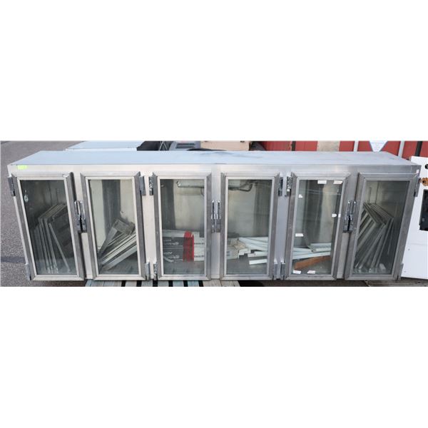 GLASS DOOR REACH IN BEER COOLER (REMOTE COMPRESSOR