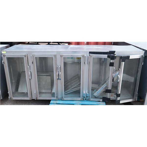 GLASS DOOR REACH IN BEER COOLER (REMOTE COMPRESSOR