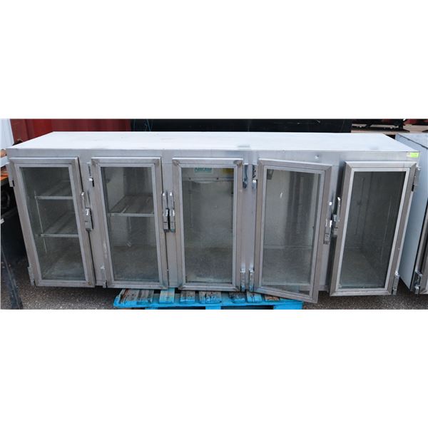 GLASS DOOR REACH IN BEER COOLER (REMOTE COMPRESSOR