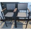 Image 1 : TWO BAR HEIGHT PATIO CHAIRS