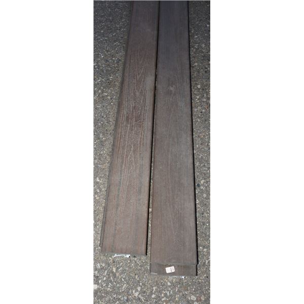 6 PIECES OF 16' SPICED RUM COLOUR COMPOSITE