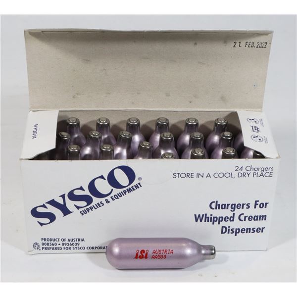 CASE OF 24 CHARGERS FOR WHIPPED CREAM DISPENSER