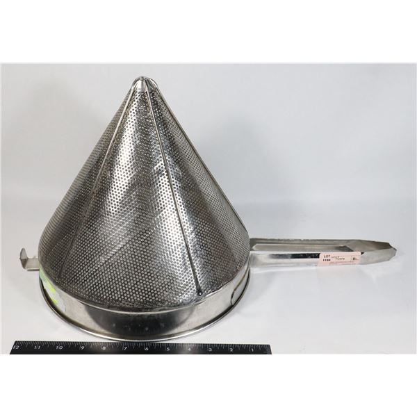 UNCLAIMED- STAINLESS STEEL CONE STRAINER