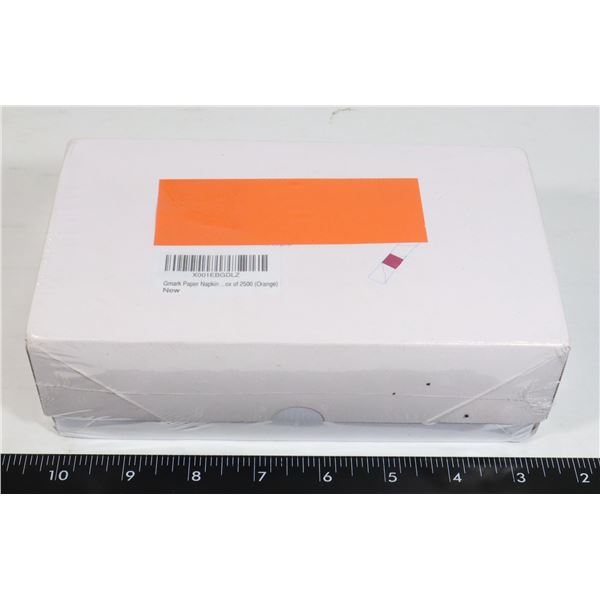 NEW CASE OF 2500 ORANGE NAPKIN ROLL HOLDERS