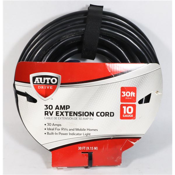 NEW 30' 10 GAUGE 30AMP RV EXTENSION CORD