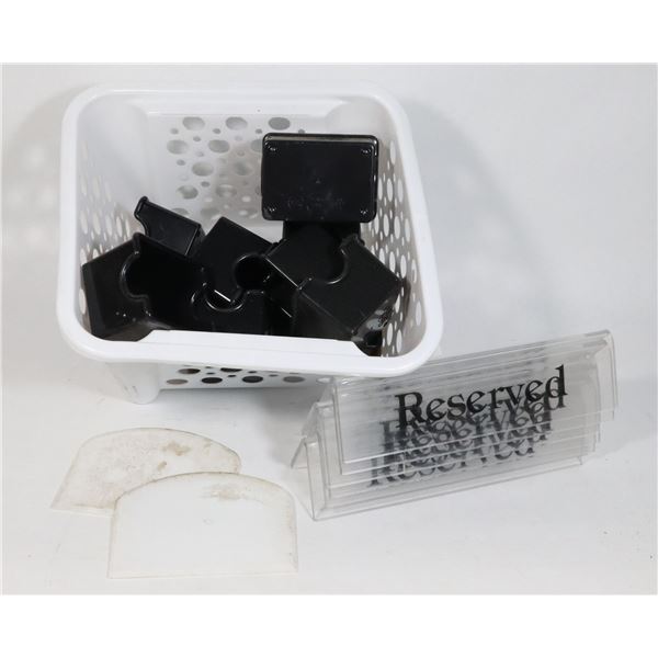 CONTAINER OF SUGAR PACKET HOLDERS AND