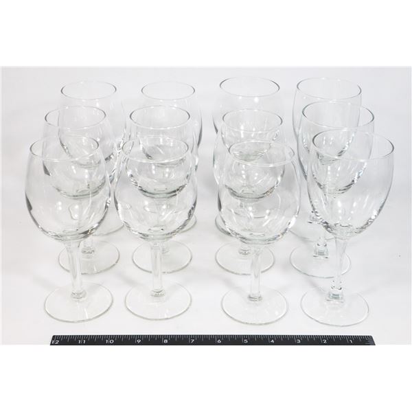 BOX OF 12 WINE GASSES