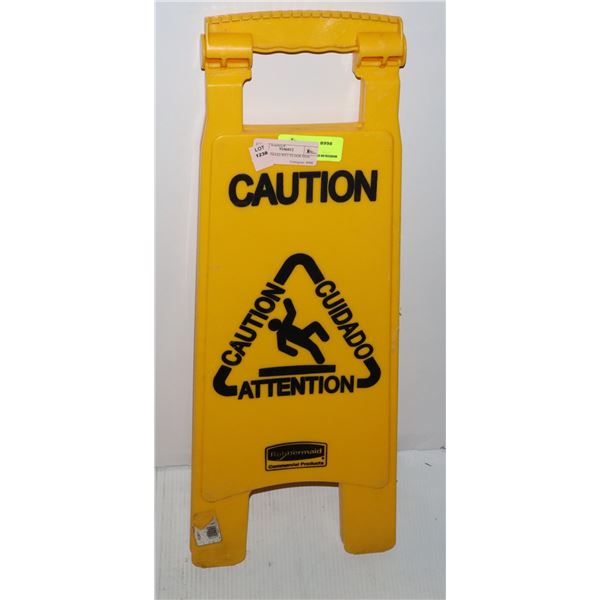 RUBBERMAID WET FLOOR SIGN
