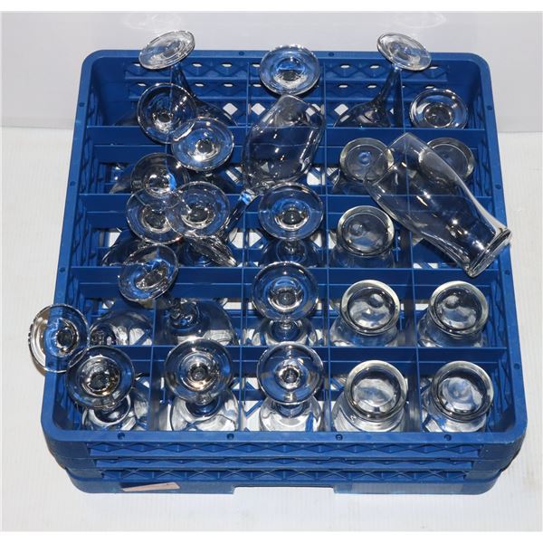 LOT OF 25 ASSORTED GLASSES INCLUDES DISHWASHER