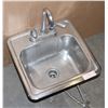 Image 2 : STAINLESS STEEL HAND WASH SINK WITH TAPS AND