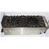 Image 1 : UNCLAIMED: NATURAL GAS 2 BURNER TABLE TOP RANGE