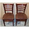 Image 1 : TWO MATCHING RESTAURANT DINING CHAIRS