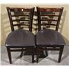 Image 1 : TWO MATCHING RESTAURANT DINING CHAIRS
