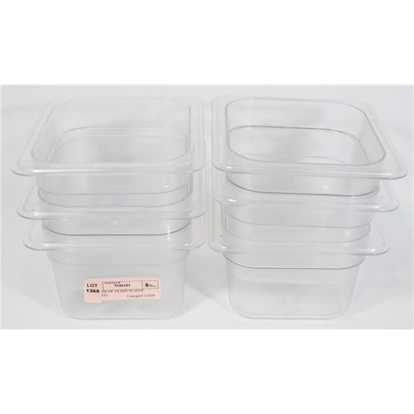 BUNDLE OF 1/6 SIZE PLASTIC INSERTS