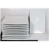 Image 1 : LOT OF 10 SQUARE PLATES 8X5 1/2"