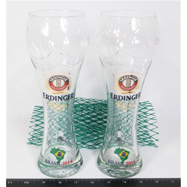 2 ERDINGER WORLD CUP 2014 BRASIL EDITION GLASS