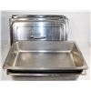 Image 1 : 3 FULL SIZE STAINLESS STEEL INSERTS WITH LIDS