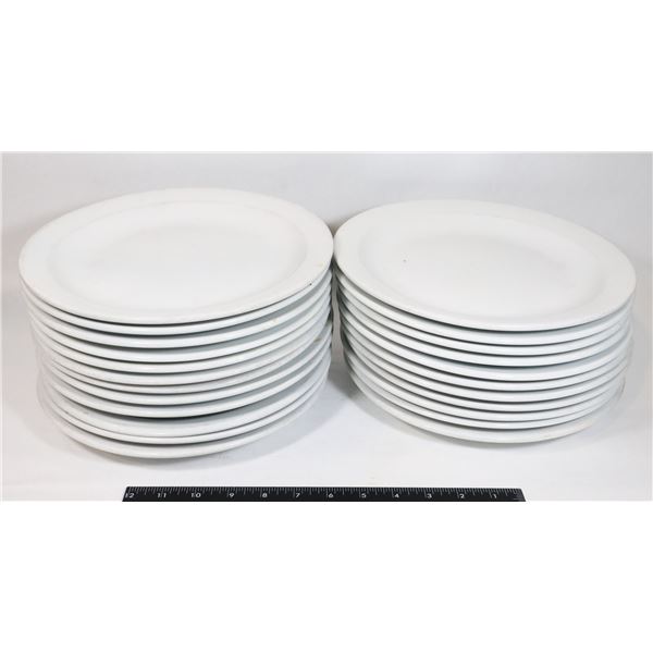 MILK CRATE OF 10" RESTAURANT PLATES