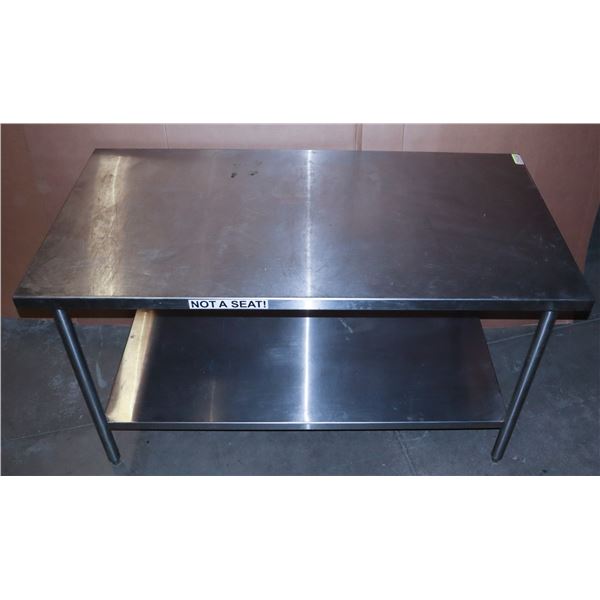STAINLESS STEEL RESTAURANT PREP/ WORK TABLE