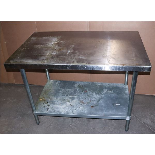 *BAILIFF SEIZURE* 4' X 30" TOP STAINLESS STEEL