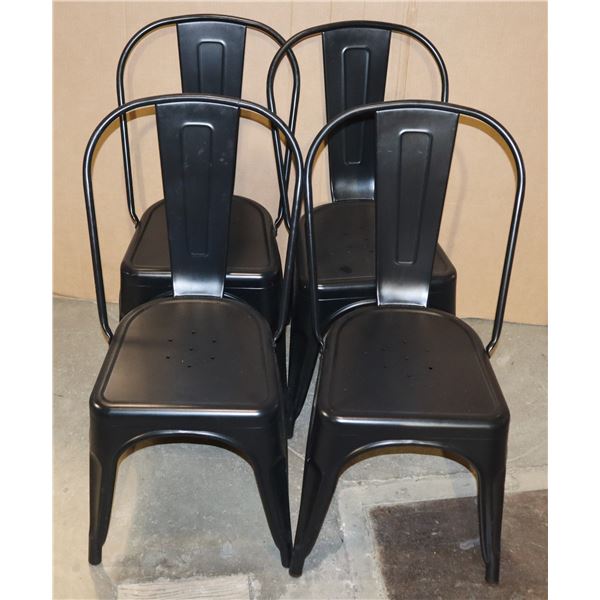 *BAILIFF SEIZURE* STACK OF 4 RESTAURANT CHAIRS