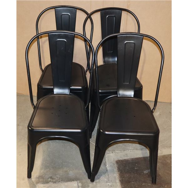 *BAILIFF SEIZURE* STACK OF 4 RESTAURANT CHAIRS